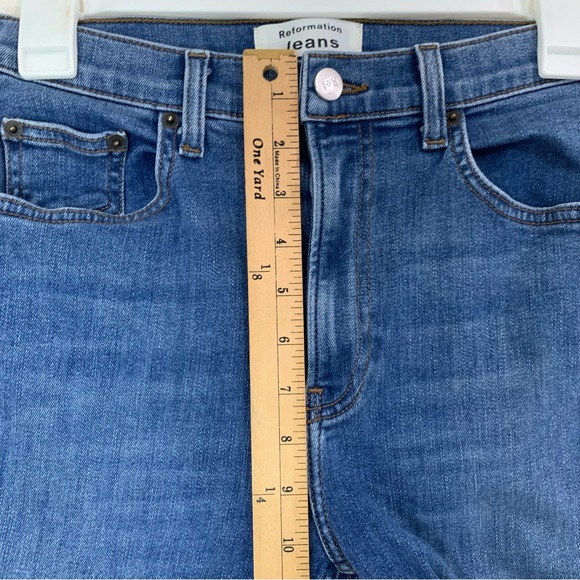 Reformation Jeans Womens Size 26 High & Skinny In Darwin Wash Organic cotton - Picture 7 of 16